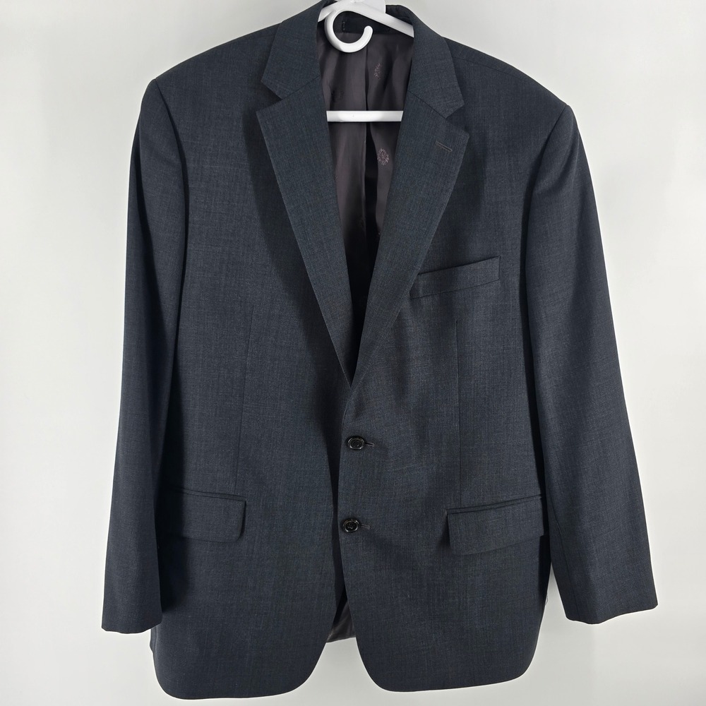 Lauren Ralph Lauren Blazer Mens 42R Charcoal Gray Two Button Wool Sport Coat
